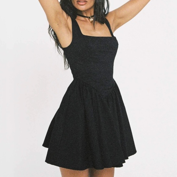 Princess Polly Black Straplie Mini Dress - Picture 1 of 13